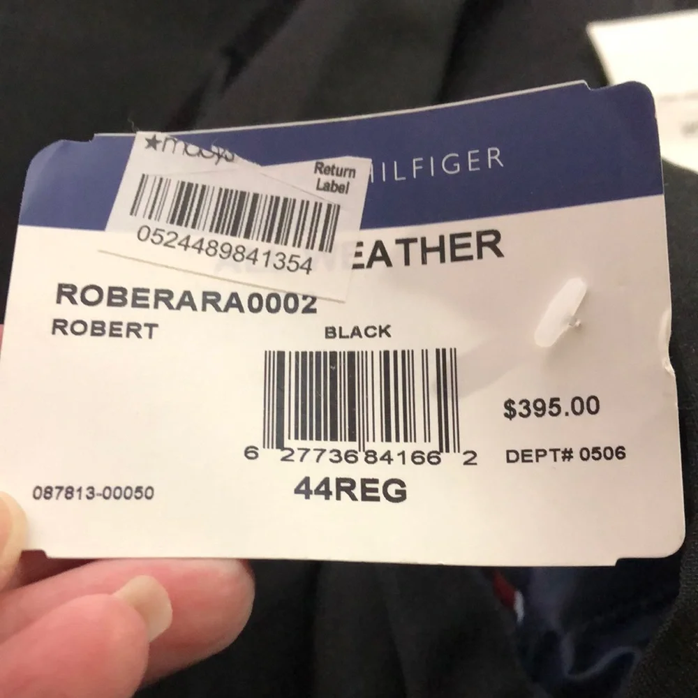 NEW Tommy Hilfiger All Weather Robert Raincoat Removable Lining, Size XL, Black
